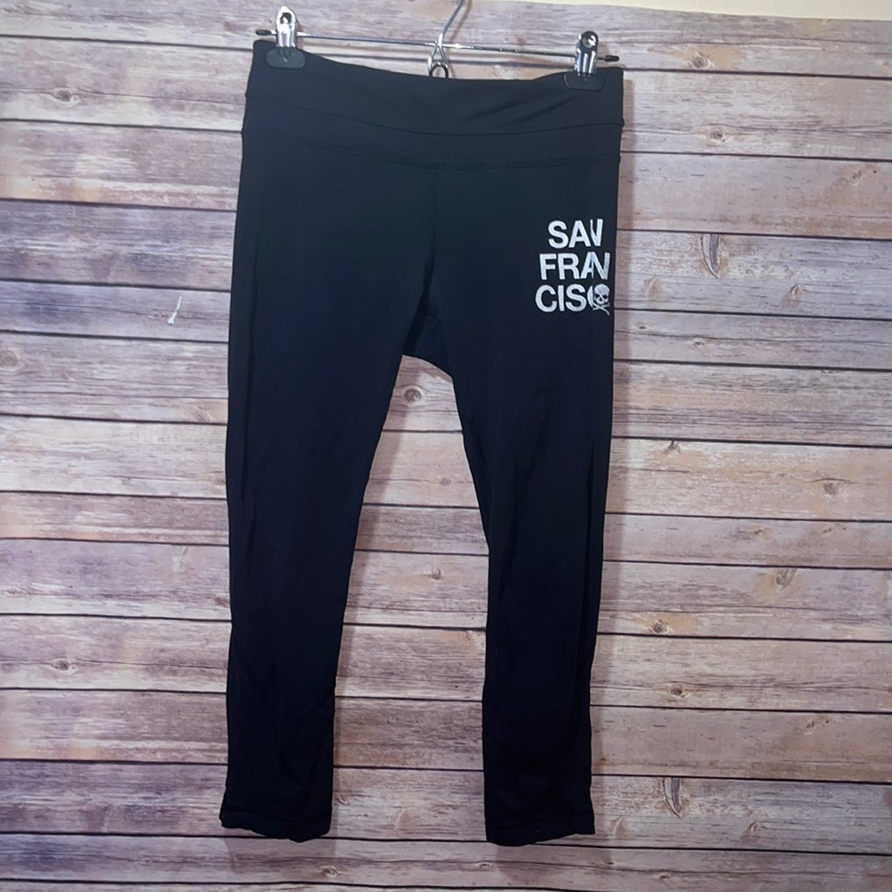 Lululemon X Soulcycle Black Crop Workout Pants Size 6 C1